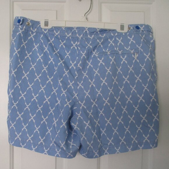 Penguin by Munsingwear Mens Blue Mesh-lined Shorty Swim Trunk NWOT- Size 38W-40W - Picture 5 of 6